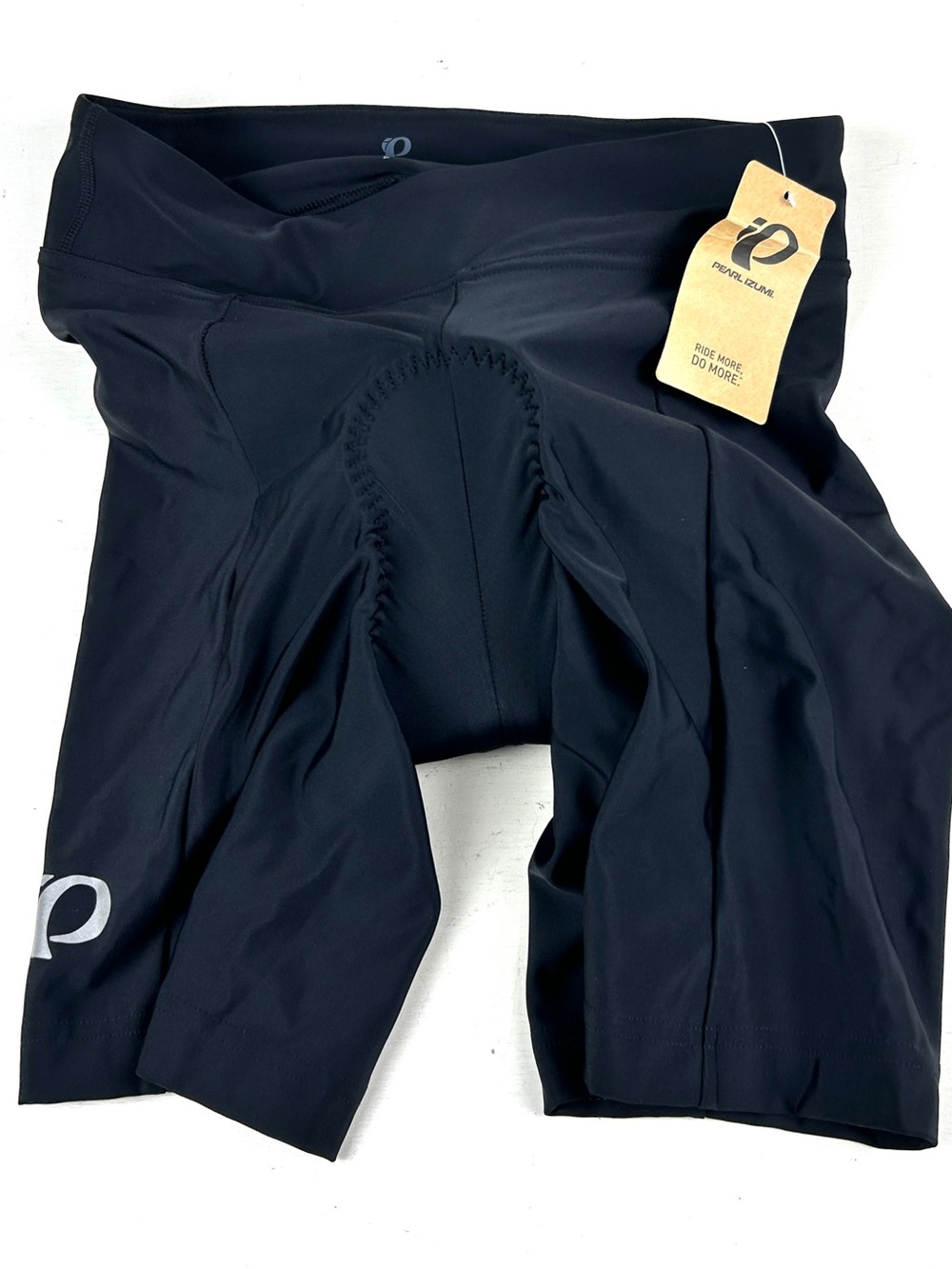 Pearl Izumi Padded Escape Quest cycling shorts Large 8” Inseam Black Pad Is Blue